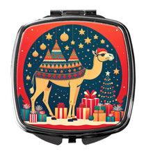 Load image into Gallery viewer, Camel Christmas Compact Mirror – Stylish Purse Mirror with Artistic Covers