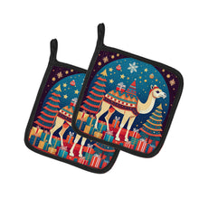 Load image into Gallery viewer, Camel Christmas Pot Holders - Set of 2 Decorative Kitchen Helpers | Made in the USA
