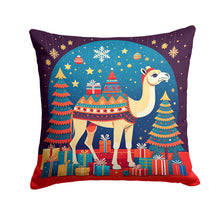 Load image into Gallery viewer, Camel Christmas Throw Pillow - 14x14 Decorative Pillow – Art for Your Home &amp; Patio