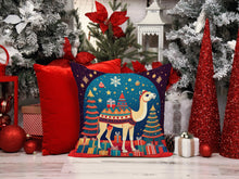 Load image into Gallery viewer, Camel Christmas Fabric Decorative Pillow