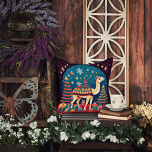 Load image into Gallery viewer, Camel Christmas Fabric Decorative Pillow