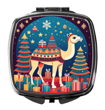 Load image into Gallery viewer, Camel Christmas Compact Mirror – Stylish Purse Mirror with Artistic Covers