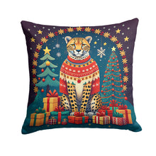 Load image into Gallery viewer, Cheetah Christmas Fabric Decorative Pillow