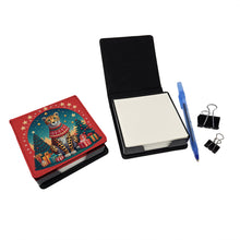 Load image into Gallery viewer, Cheetah Christmas PU Leather Note Paper Holder