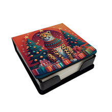 Load image into Gallery viewer, Cheetah Christmas PU Leather Note Paper Holder