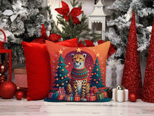 Load image into Gallery viewer, Cheetah Christmas Fabric Decorative Pillow