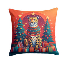 Load image into Gallery viewer, Cheetah Christmas Fabric Decorative Pillow