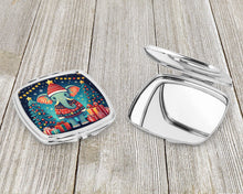 Load image into Gallery viewer, Elephant Christmas Compact Mirror – Stylish Purse Mirror with Artistic Covers