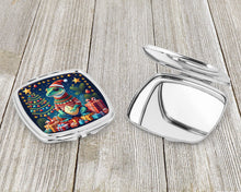 Load image into Gallery viewer, Gecko Christmas Compact Mirror – Stylish Purse Mirror with Artistic Covers