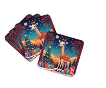 Load image into Gallery viewer, Giraffe Christmas Foam Coaster