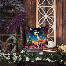 Load image into Gallery viewer, Giraffe Christmas Fabric Decorative Pillow