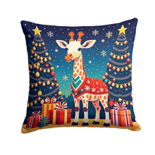Load image into Gallery viewer, Giraffe Christmas Fabric Decorative Pillow
