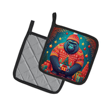 Load image into Gallery viewer, Gorilla Christmas Pot Holders - Set of 2 Decorative Kitchen Helpers | Made in the USA