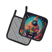 Load image into Gallery viewer, Gorilla Christmas Pot Holders - Set of 2 Decorative Kitchen Helpers | Made in the USA