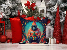 Load image into Gallery viewer, Gorilla Christmas Fabric Decorative Pillow