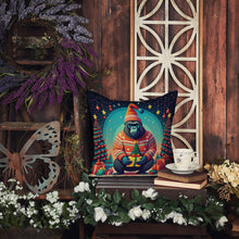 Load image into Gallery viewer, Gorilla Christmas Fabric Decorative Pillow