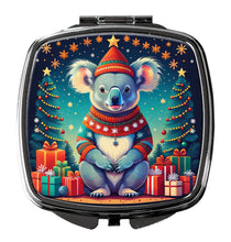 Load image into Gallery viewer, Koala Christmas Compact Mirror – Stylish Purse Mirror with Artistic Covers