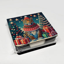 Load image into Gallery viewer, Leopard Christmas PU Leather Note Paper Holder