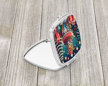 Load image into Gallery viewer, Leopard Christmas Compact Mirror – Stylish Purse Mirror with Artistic Covers