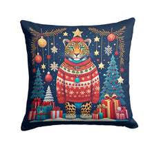 Load image into Gallery viewer, Leopard Christmas Fabric Decorative Pillow