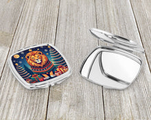 Load image into Gallery viewer, Lion Christmas Compact Mirror – Stylish Purse Mirror with Artistic Covers