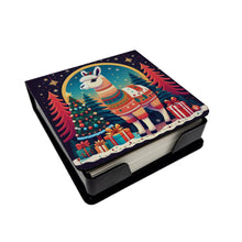 Load image into Gallery viewer, Llama Christmas PU Leather Note Paper Holder