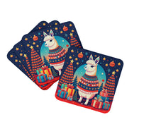 Load image into Gallery viewer, Llama Christmas Foam Coaster