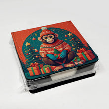 Load image into Gallery viewer, Monkey Christmas PU Leather Note Paper Holder