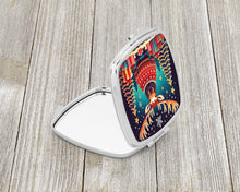 Load image into Gallery viewer, Moose Christmas Compact Mirror – Stylish Purse Mirror with Artistic Covers