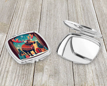 Load image into Gallery viewer, Moose Christmas Compact Mirror – Stylish Purse Mirror with Artistic Covers