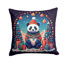 Load image into Gallery viewer, Panda Christmas Throw Pillow - 14x14 Decorative Pillow – Art for Your Home &amp; Patio