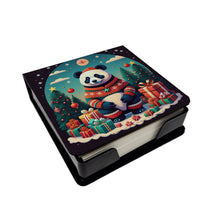 Load image into Gallery viewer, Panda Christmas PU Leather Note Paper Holder