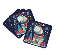 Load image into Gallery viewer, Polar Bear Christmas Foam Coaster