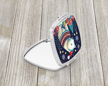 Load image into Gallery viewer, Polar Bear Christmas Compact Mirror – Stylish Purse Mirror with Artistic Covers