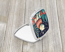 Load image into Gallery viewer, Polar Bear Christmas Compact Mirror – Stylish Purse Mirror with Artistic Covers