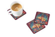Load image into Gallery viewer, Rhinoceros Christmas Foam Coaster