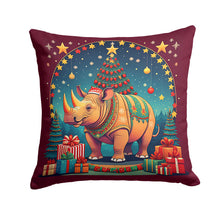 Load image into Gallery viewer, Rhinoceros Christmas Fabric Decorative Pillow