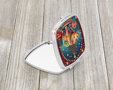 Load image into Gallery viewer, Rhinoceros Christmas Compact Mirror – Stylish Purse Mirror with Artistic Covers