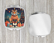Load image into Gallery viewer, Tiger Christmas Compact Mirror – Stylish Purse Mirror with Artistic Covers