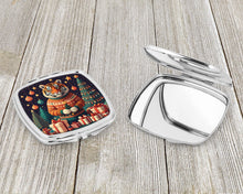 Load image into Gallery viewer, Tiger Christmas Compact Mirror – Stylish Purse Mirror with Artistic Covers