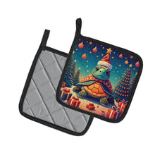 Load image into Gallery viewer, Turtle Christmas Pot Holders - Set of 2 Decorative Kitchen Helpers | Made in the USA