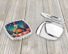 Load image into Gallery viewer, Turtle Christmas Compact Mirror – Stylish Purse Mirror with Artistic Covers