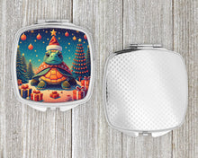 Load image into Gallery viewer, Turtle Christmas Compact Mirror – Stylish Purse Mirror with Artistic Covers