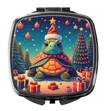 Load image into Gallery viewer, Turtle Christmas Compact Mirror – Stylish Purse Mirror with Artistic Covers
