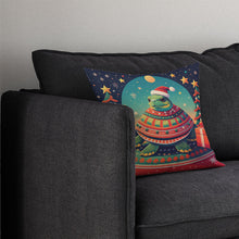 Load image into Gallery viewer, Turtle Christmas Throw Pillow - 14x14 Decorative Pillow – Art for Your Home &amp; Patio