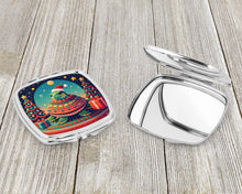Load image into Gallery viewer, Turtle Christmas Compact Mirror – Stylish Purse Mirror with Artistic Covers