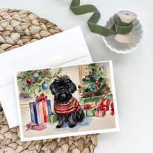 Load image into Gallery viewer, Affenpinscher Christmas Greeting Cards -  Blank Note Cards – 8-Pack of Artist-Designed Cards with Envelopes