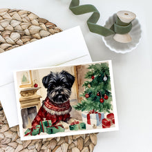 Load image into Gallery viewer, Affenpinscher Christmas Greeting Cards -  Blank Note Cards – 8-Pack of Artist-Designed Cards with Envelopes