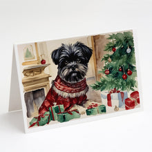 Load image into Gallery viewer, Affenpinscher Christmas Greeting Cards -  Blank Note Cards – 8-Pack of Artist-Designed Cards with Envelopes
