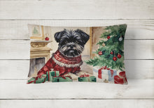 Load image into Gallery viewer, Affenpinscher Christmas Fabric Decorative Pillow